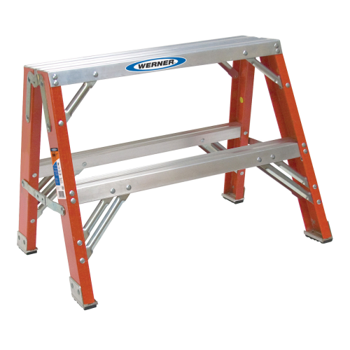 2FT TYPE IA FIBERGLASS TWIN STEP STOOL T6202
